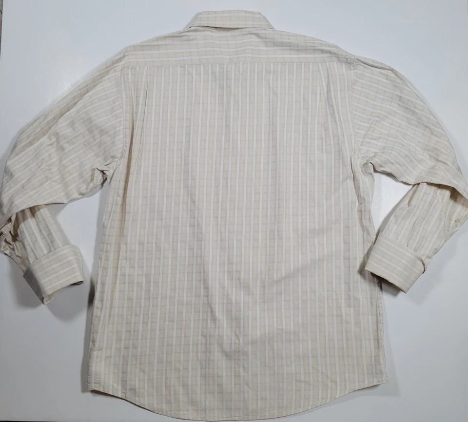 Bachrach Мужская 17,5-34/35 лот из 2 длинным рукавом кнопка рубашка● без манжеты кнопки    - Изображение 2 из 4