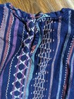 Size 6 Tucker + Tate 3/4 Blue Peasant Girl Top Shirt  — photo 3