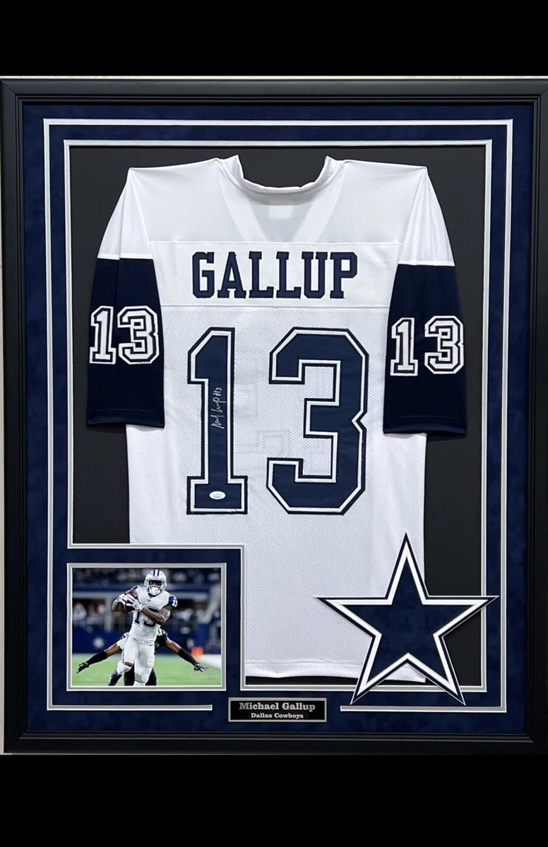 Framed Dallas Cowboys Michael Gallup Autographed Signed Jersey