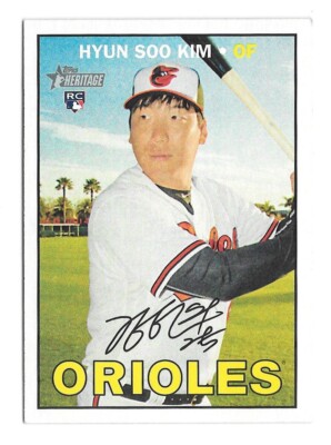 2016 Heritage High Number HYUN-SOO KIM RC SP Short Print - ORIOLES - #721