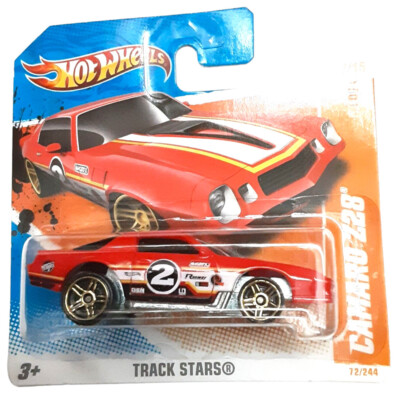 Hot Wheels CAMARO Z28 Red Track Stars #7/15 SHORT CARD 2011 #72