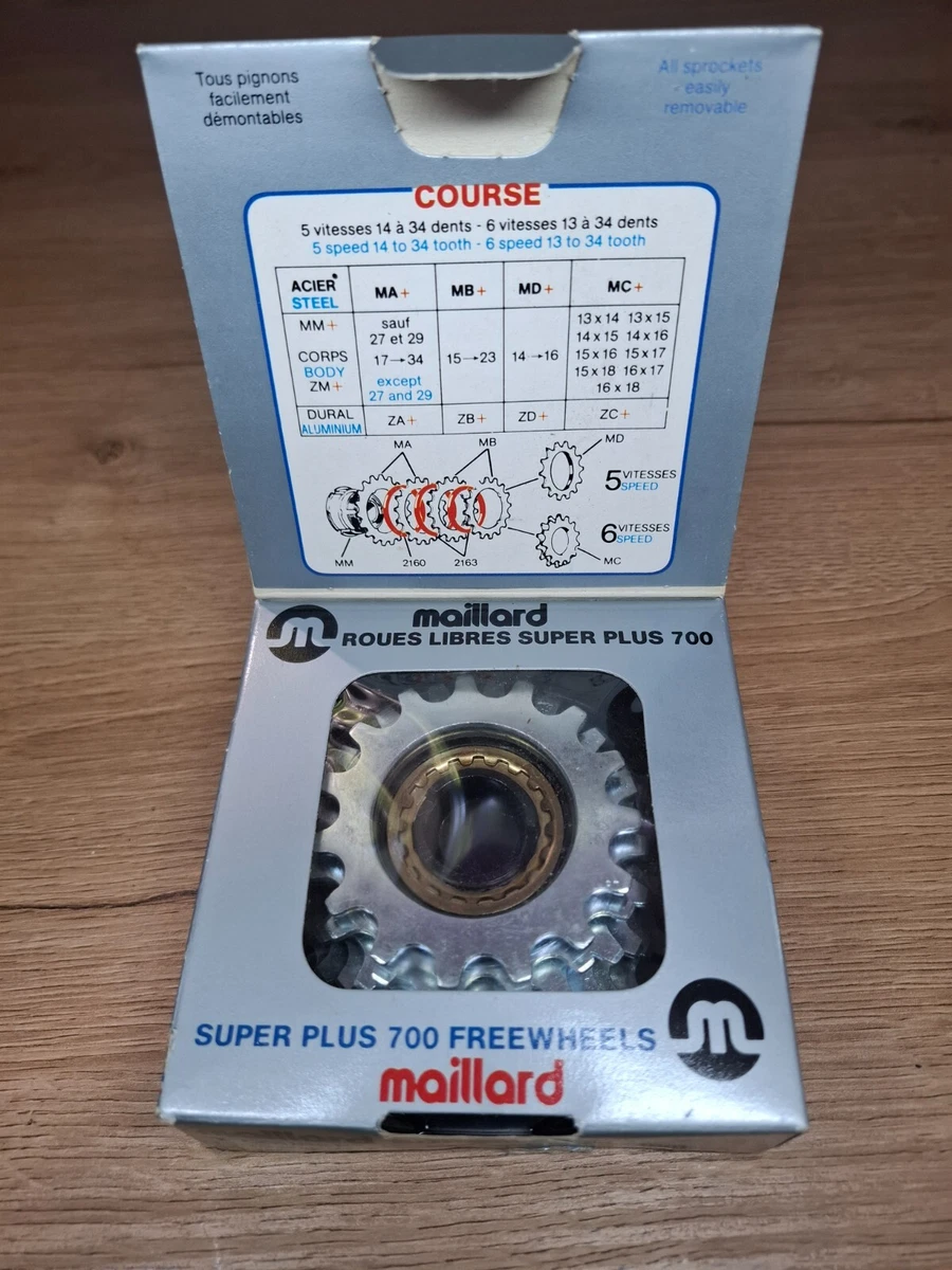 ROUE LIBRE MAILLARD Helicomatic 6 Speed 13 - 26 Freewheel EUR 20,00 - FR