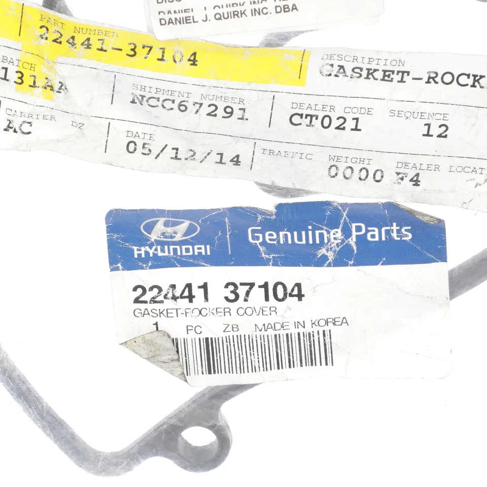 Genuine Hyundai 2001-2004 Santa Fe Sonata Tiburon Valve Cover Gasket 22441-37104 - Image 4 of 4