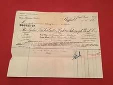 The Indian Rubber Gutta Percha & Telegraph Works Co Ltd Sheffield receipt R35818