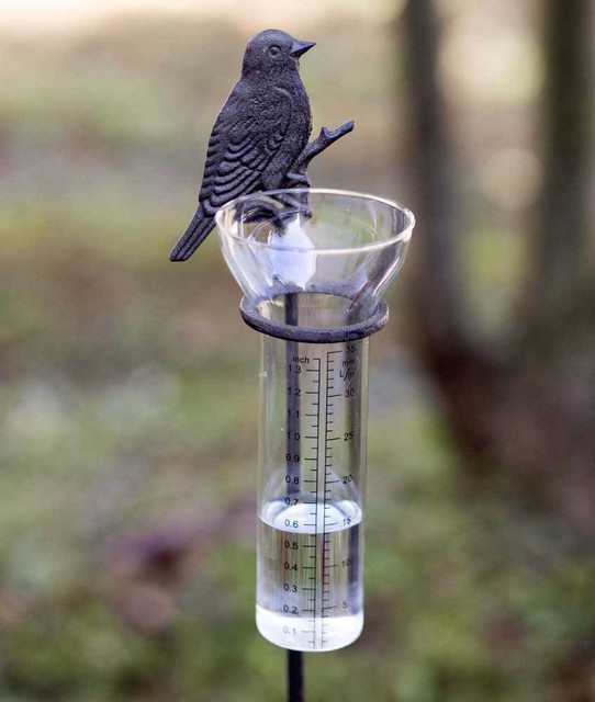 Rustic Weathered Open Cottage Bird Feeder Garden Stake For Sale