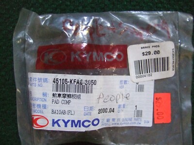NEW Kymco People 50 Front Brake Pads 45105-KFA6-3050 50cc Scooter