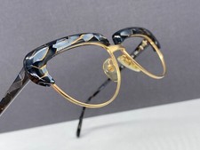 Alain Mikli Eyeglasses Frames woman Gold Grey Red Rectangle Oval 1988er Vintage