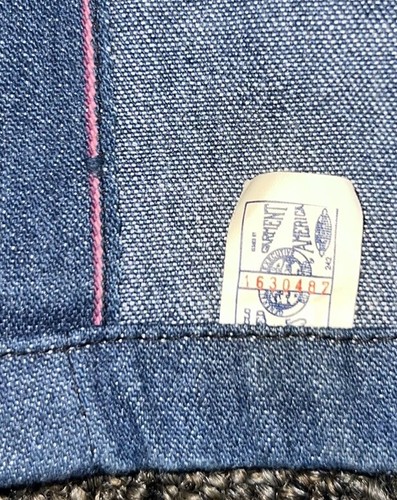 Giacca da lavoro vintage anni 60 70 Union Made Chore Barn abbigliamento corona bottone taglia 44 USA - Foto 3 di 10