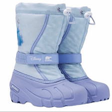 Disney x Sorel Little Girls Flurry Frozen 2 Winter Snow Boots- youth 6/woman s-7