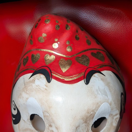TRAGICOMICA Vintage Maske aus Venedig Pinocchio Stil lange Nase Papier Mache - Bild 6 von 10