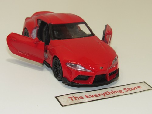 WELLY TOYOTA SUPRA BRIGHT RED 4.5" LONG FREE SHIP - Picture 3 of 4