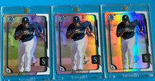 3ct. 2015 BOWMAN CHROME - REFRACTOR - JORDY LARA (RC's) #63 (SP's)