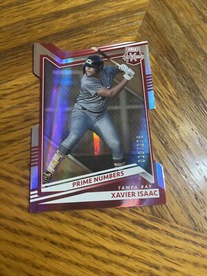 2022 Elite Extra Edition Prime Numbers B Die-Cut #29 Xavier Isaac Red 28/176