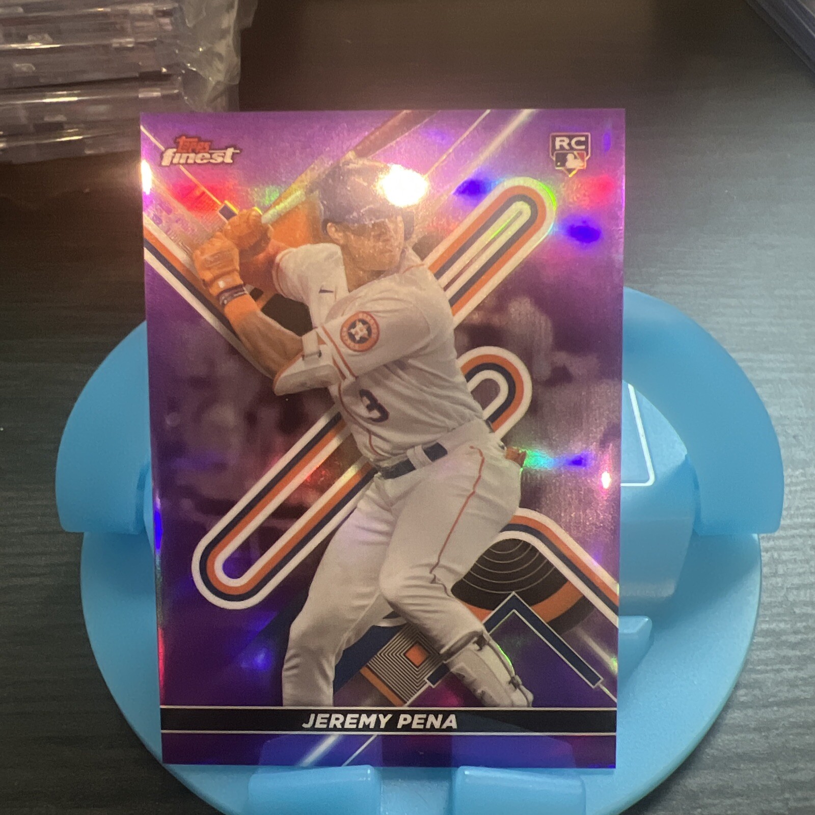 2022 Topps Finest - Purple Refractor #9 Jeremy Pena /250 (RC)
