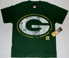 GREEN BAY PACKERS REEBOK OVERSIZE LOGO T SHIRT YOUTH S M L XL GREEN NWT