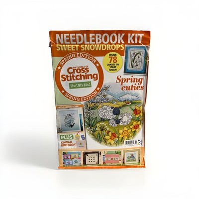 The World Of Cross Stitching Magazine Spring Edition Needlebook Kit Spring As Is