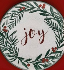 Joy And Holly Christmas Placemats Holiday Woodlands Set/5 100 Cotton Tabletop