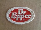 DR PEPPER UNIFORM PATCH - SMALL 2 3/4 X 1 3/4 INCHES NEW ORIGINAL VINTAGE