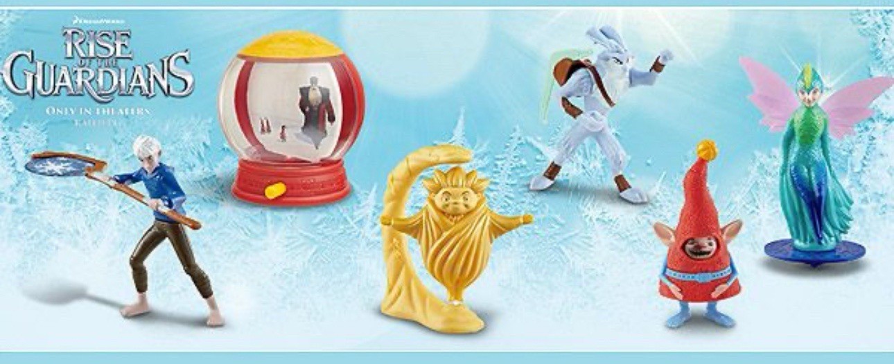 Rise of the Guardians 2012 Happy Meal Toys Full Set