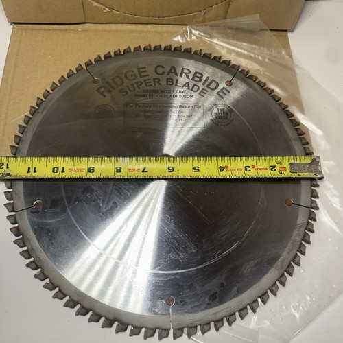 Ridge Carbide Super Blade RS1000 12” Carbide Tipped Miter Saw Blade USA