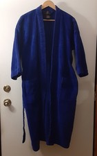 Colours by Alexander Julian Bath Robe Blue Terrycloth Cotton