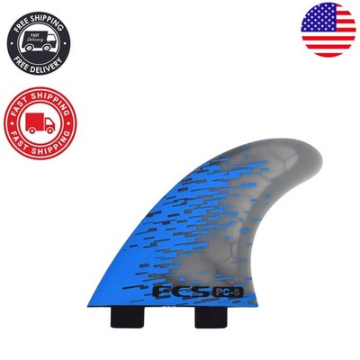 Blue Smoke PC Surf Tri-Fin Set - Lightweight Performance Fins for All Conditions