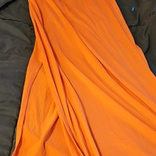 Orange Halloween Costume Cape Cloak Adult Unisex Fancy Dress Accessory