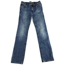 Wrangler Retro Jeans Boys 14 Blue Slim Straight Faded Stretch Western Workwear