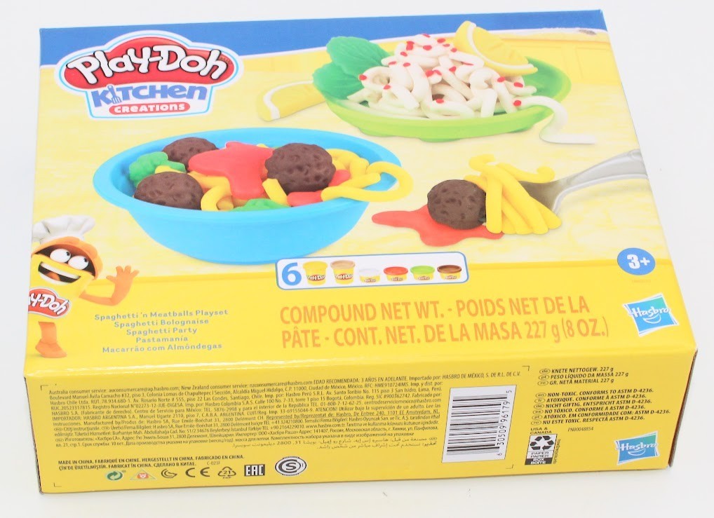 Play Doh Kitchen Creations Spaghetti 'n Meatballs Cooking Playset Activity Kids 