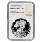 1987S American Silver Eagle $1 NGC PF 69 UCAM