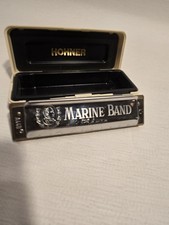 VTG M Honer Marine Band Harmonica Key Of C In Plastic Case No 1896 Germany