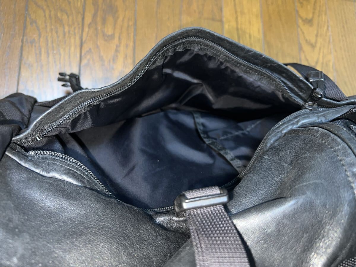 porter backpack progress leather black Backpack L… - image 7