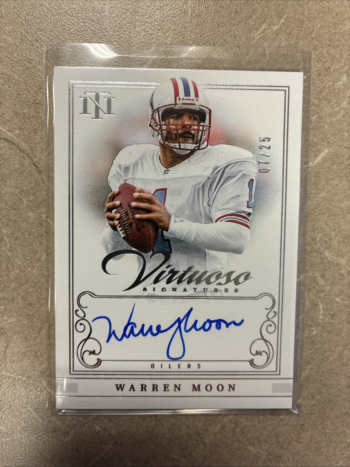 2025 Panini National Treasures Virtuoso Signatures Auto Warren Moon /25