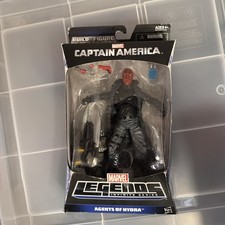 MARVEL LEGENDS CAPTAIN AMERICA AGENTS OF HYDRA RED SKULL FIGURE BAF MANDROID