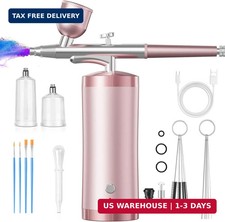 Airbrush Kit With Compressor 48PSI Rechargeable High Pressure Air Brush Set Cord
