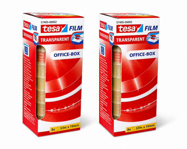 Tesa Klebeband Transparent 19Mm X 33M Klebeband 16 Rollen Pack 57405-image