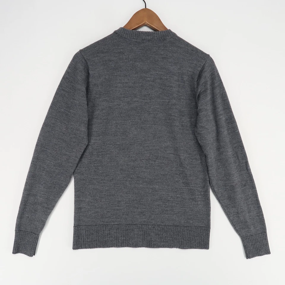 Smartwool Kiva Ridge Sweater Mens Small Charcoal Merino Wool Blend Crewneck - Image 2 of 4