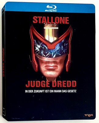 JUDGE DREDD - Sylvester Stallone - Steelbook Blu-ray - OOP - RAR - UNCUT - KULT