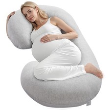 Pregnancy Pillow, C-Shaped Full Body Maternity Pillow for Sleeping, Ultra-Soft a