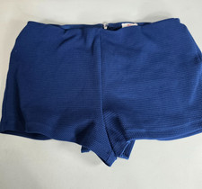 One Clothing Women's Blue Dress Shorts Size L Zip Back Chic Versatile