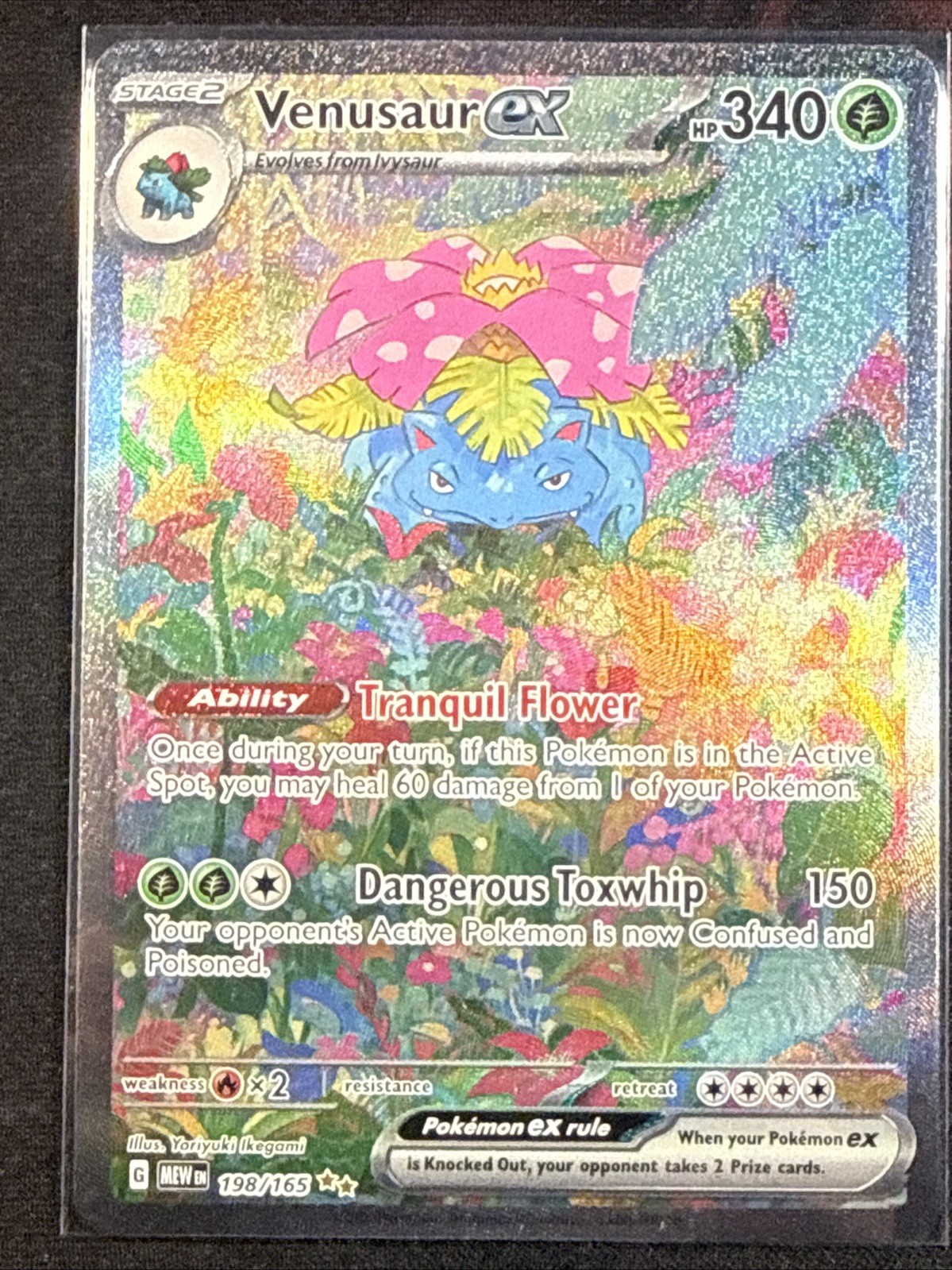 Pokemon TCG Venusaur EX 198/165 Scarlet & Violet 151 Near Mint Or Better