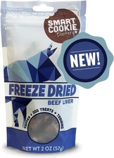 Smart Cookie Freeze Dried Beef Liver Bites - Single Ingredient Beef Liver Dog Tr