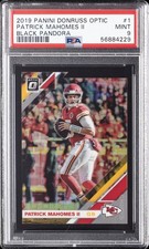 2019 PANINI DONRUSS OPTIC BLACK PANDORA #1 PATRICK MAHOMES II #/25 PSA 9