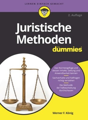 Juristische Methoden Für Dummies 2e, Like New Used, Free shipping in the US