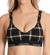 NWT CALVIN KLEIN Modern Cotton Lift Wireless Bralette Sz M Black QF6702