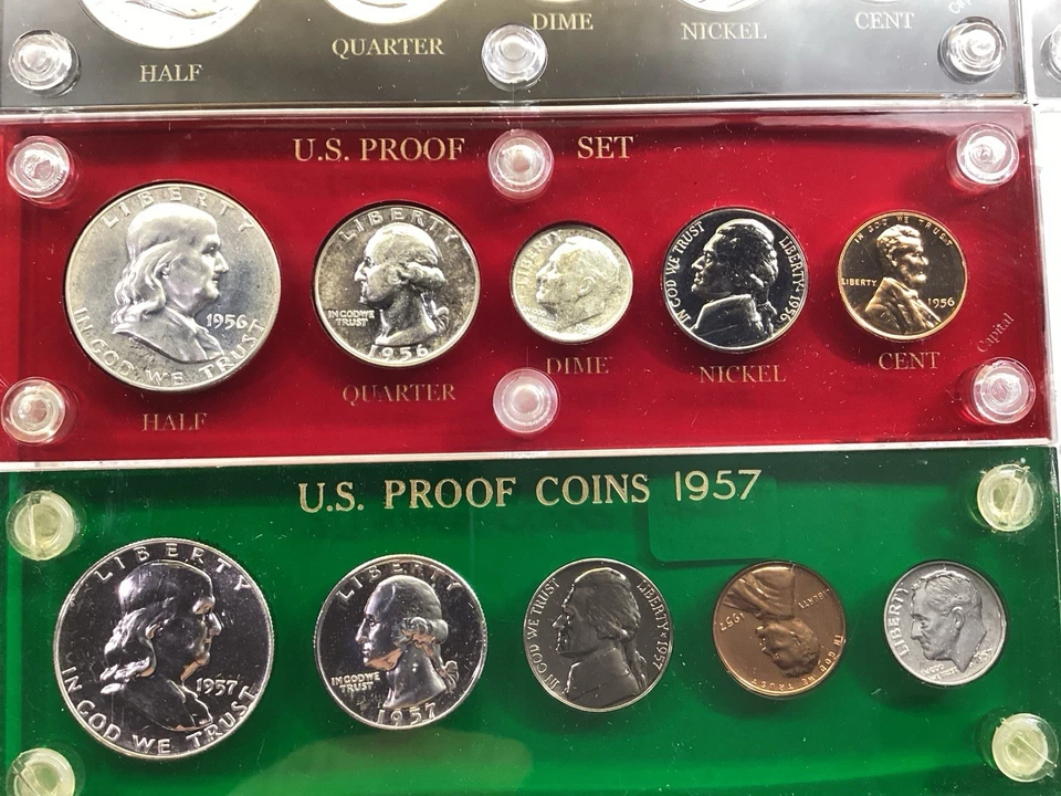 1955, 56,57,58,59,60-US Silver Proof 6 Sets Lot in Capital Holders 11132570rik - Image 4 of 4