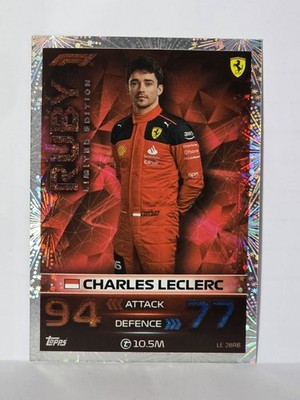 RARE 100 Charles Leclerc LE28RB Ruby Red Turbo Attax F1 Ferrari Monza Exclusive