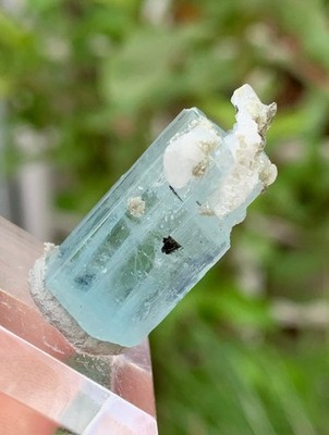 Sky Blue Aquamarine Crystal Specimen: Shigar Mine, Pakistan 5.2 Grams
