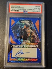 2024 Prizm FOTL Bryce Eldridge Blue Shimmer Auto 7/8 PSA 10 Pop 1