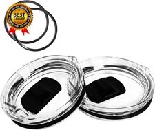 Rambler Magslider Replacement Lid 30Oz 2Pack, Magnetic Tumbler Lid Fit for Yeti